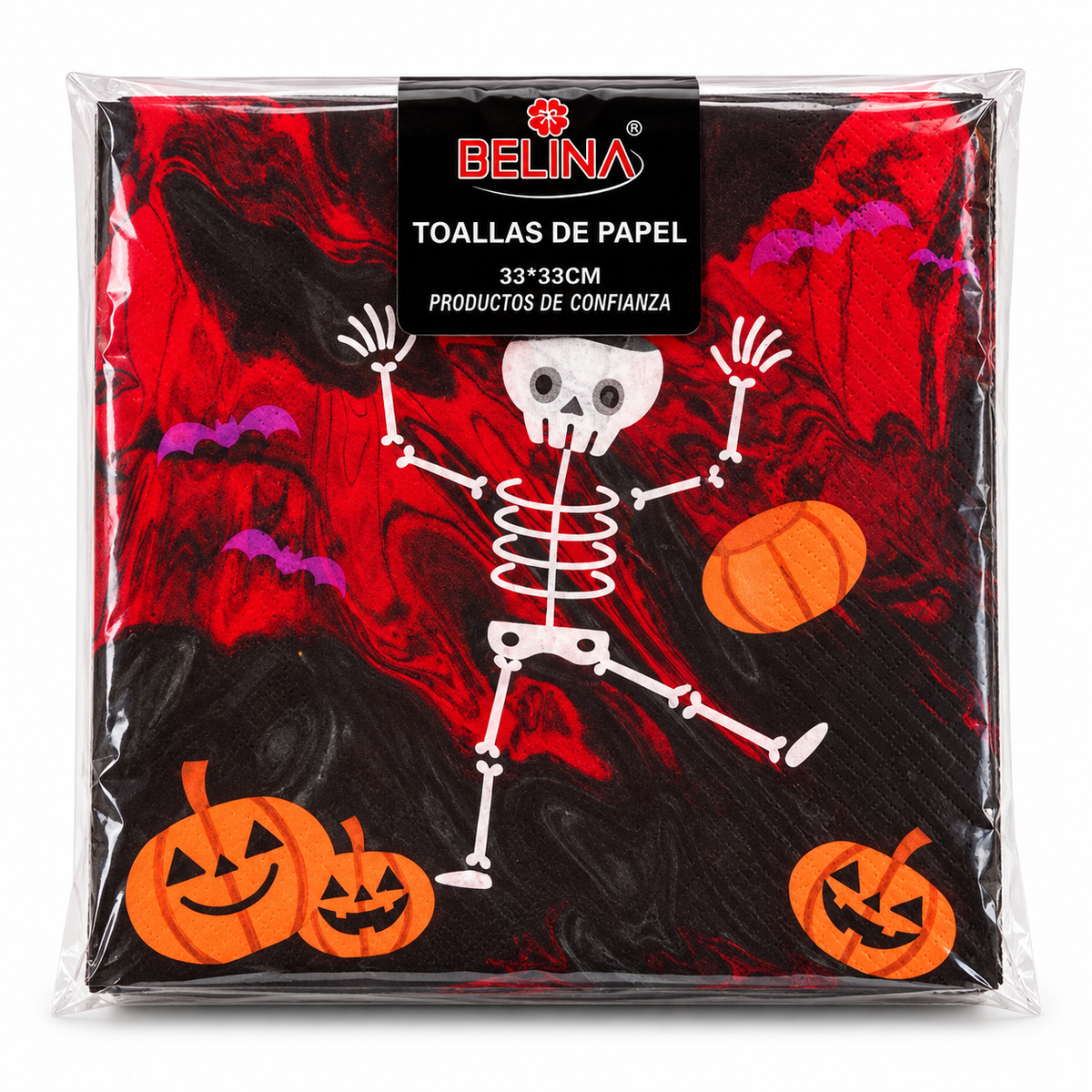 Toallas de Papel Halloween Belina Esqueleto 33 × 33 cm