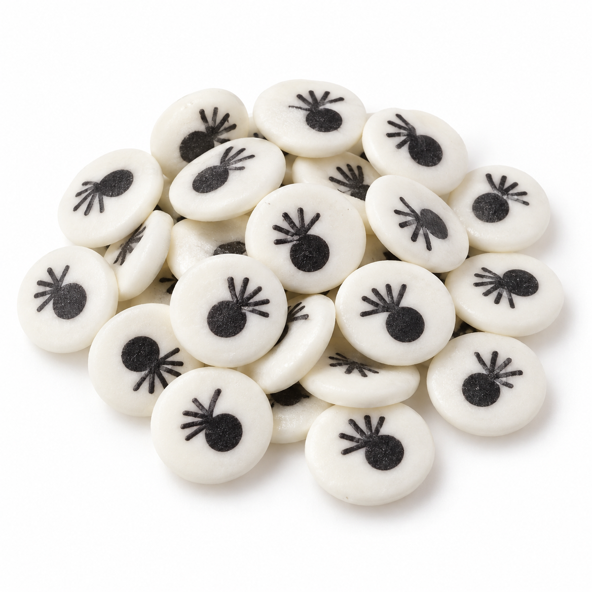 Mostacillas Ojitos con Pestañas – 100 g sobre fondo blanco