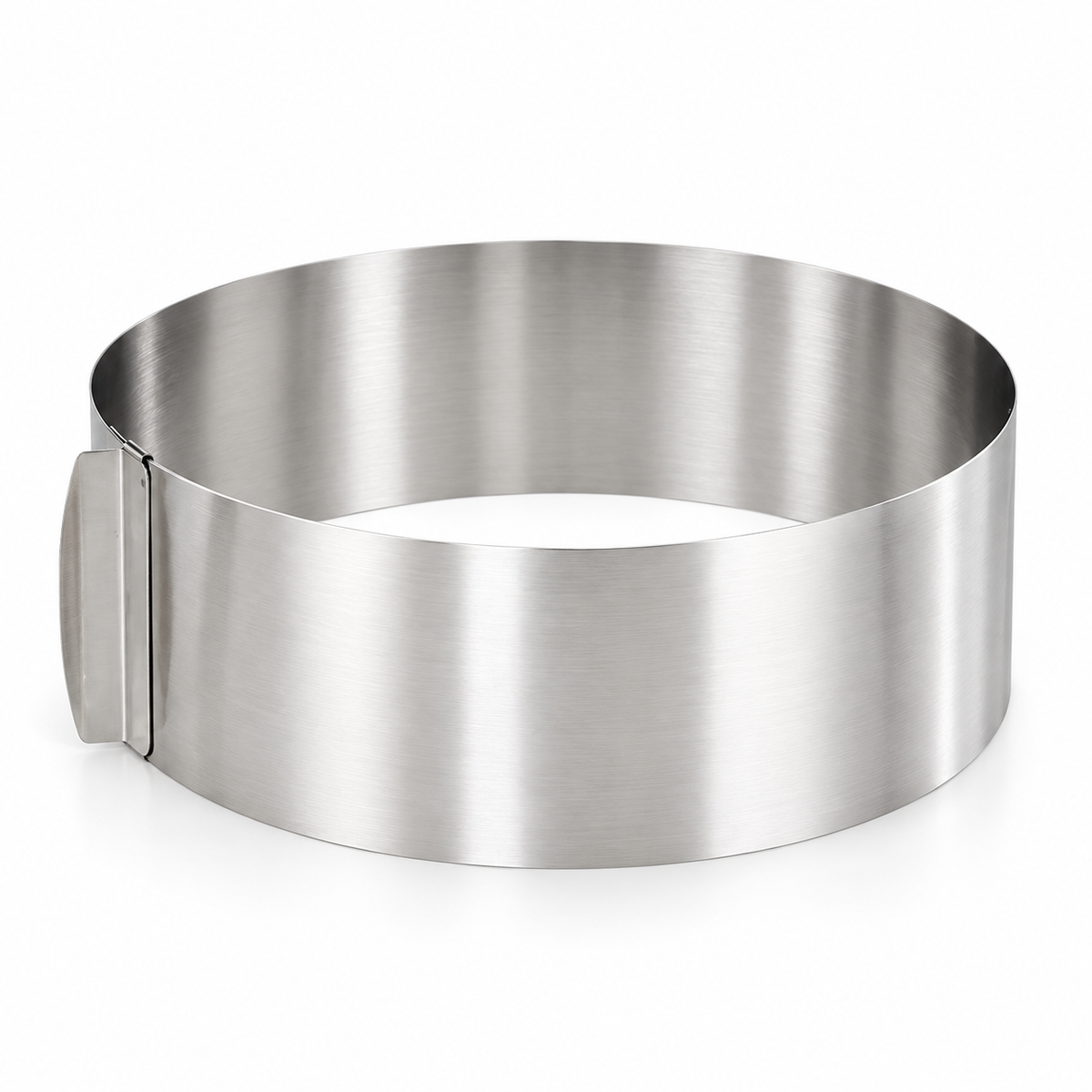 Molde anillo ajustable de acero inoxidable para tortas 16 a 30 cm