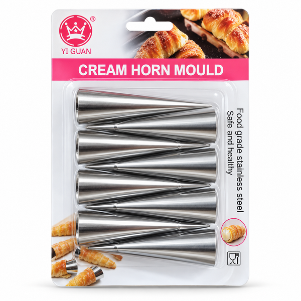 Moldes de Acero Inoxidable para Cachitos y Conos de Crema – Set Pequeño