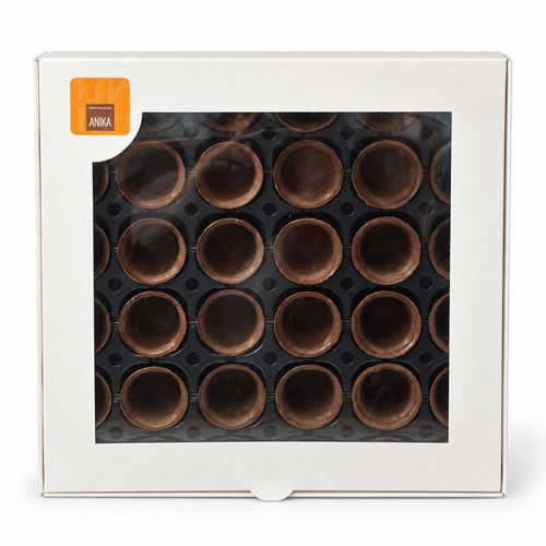 Copitas de Chocolate Anika para Rellenar – Caja sobre fondo blanco