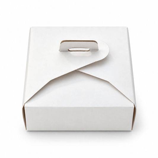Caja Blanca para Mini Torta con Asa