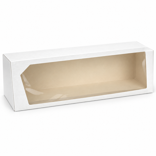 Caja Blanca con Ventana 25 × 17 × 2,5 cm