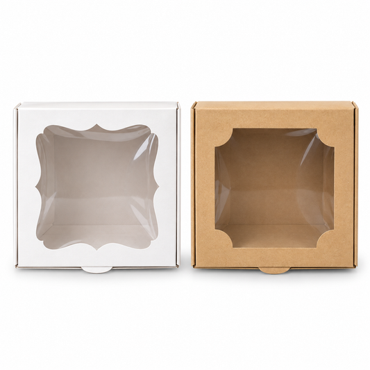 Caja para 4 Alfajores con Ventana