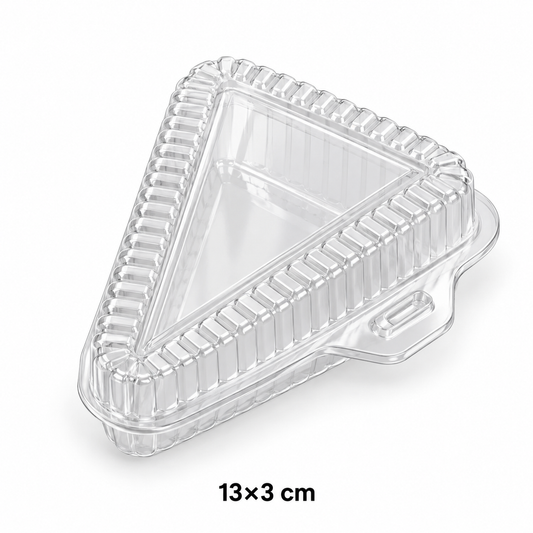 Envase PET para Pastel Triangular – 13 × 3 cm