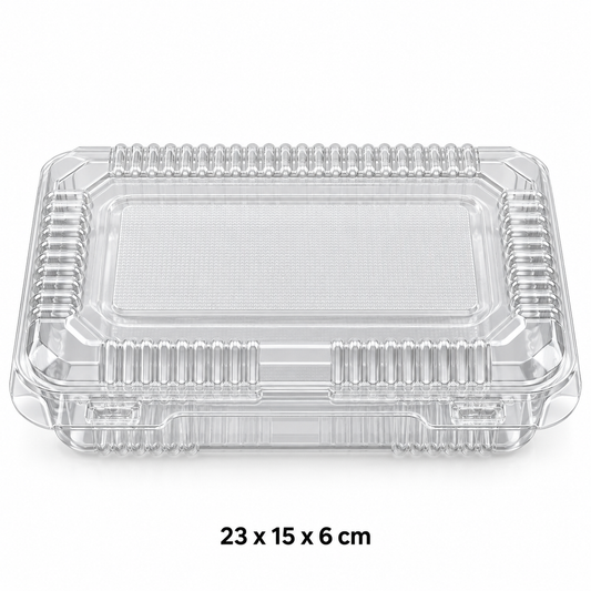 Envase PET 401-B – 23 × 15 × 6 cm