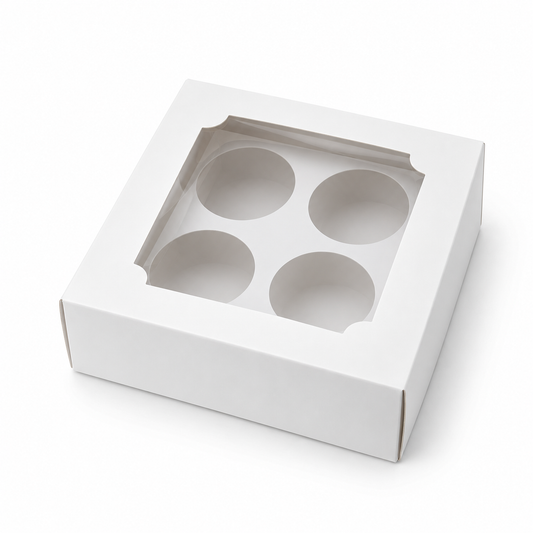 Caja para 4 Cupcakes 16 × 16 × 7,5 cm