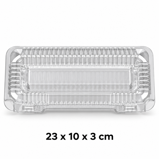 Envase PET 243 – 23 × 10 × 3 cm