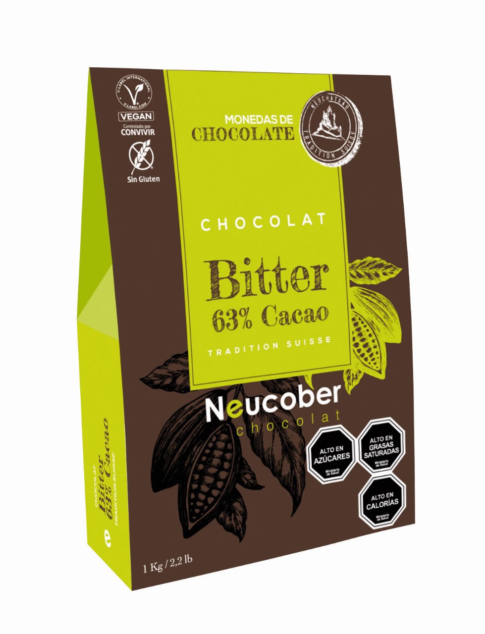 Neucober Chocolat Bitter 63% Cacao 1 kg