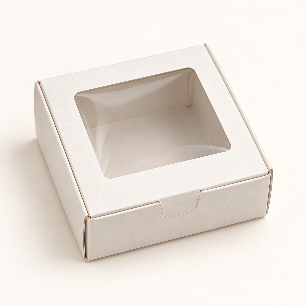 Caja blanca para 1 alfajor 7 x 7 x 3 cm