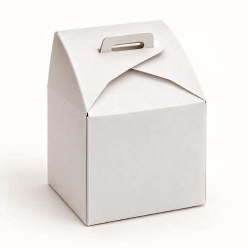 Caja blanca para mini torta