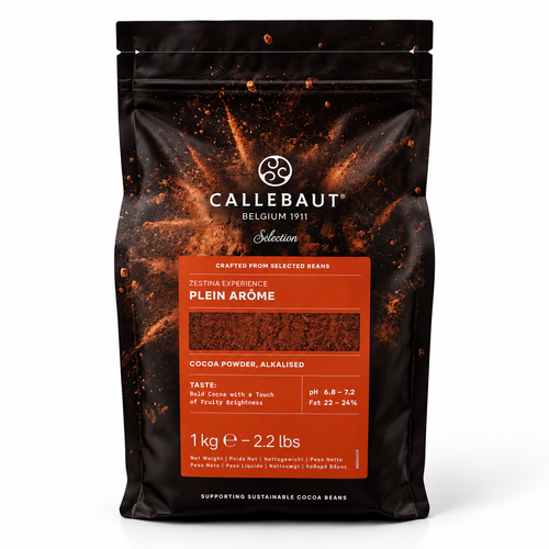 Cacao Callebaut Plein Arôme 1 kg, fondo blanco formato 1:1
