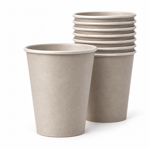 Vasos de Polipapel Grises 12 oz – 50 Unidades
