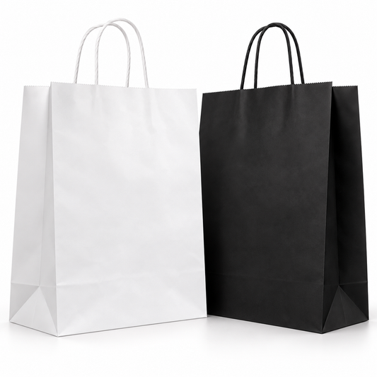 Bolsa de Papel Grande Blanca o Negra