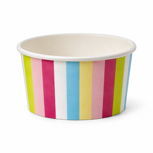 Potes para Helado 8 oz – 50 Unidades sobre fondo blanco