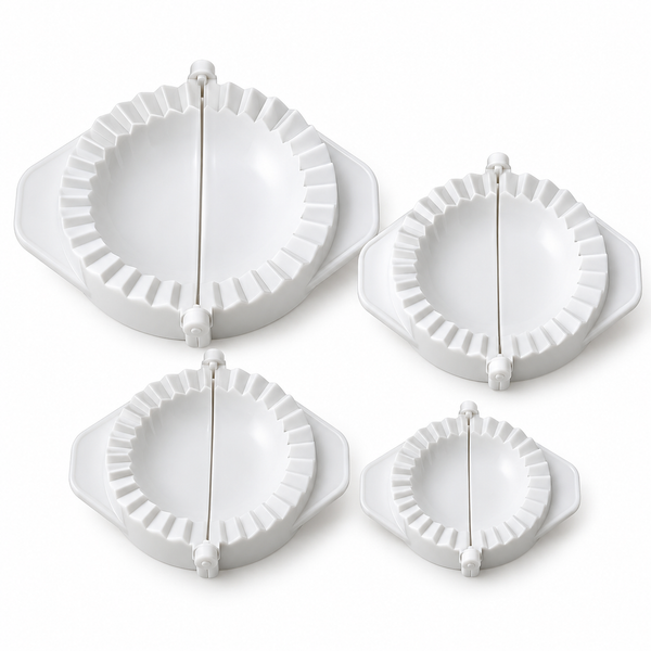Set de Moldes para Empanadas – 4 Tamaños, vista de catálogo sobre fondo blanco