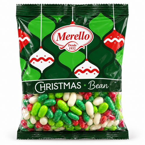 Dulces Navideños Merello Christmas Bean foto individual 1:1 fondo blanco