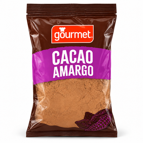 Cacao Amargo Gourmet 100% Puro Cacao foto individual 1:1 fondo blanco