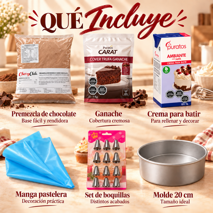 Pack Mi Primera Torta de Chocolate — Qué incluye