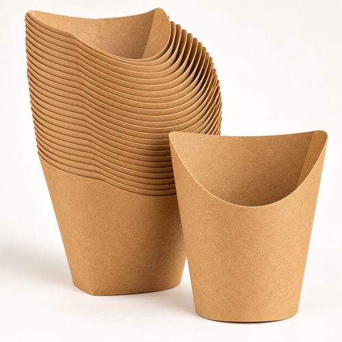 Conos kraft 8 oz pack 50 unidades