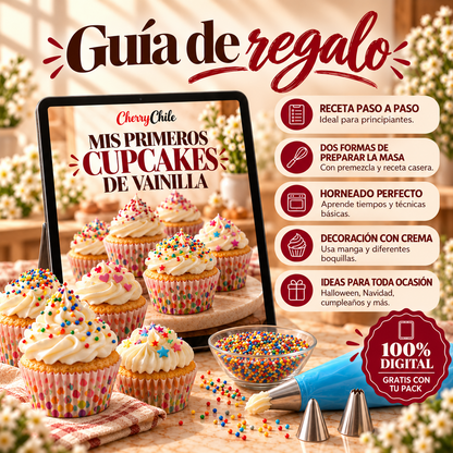 Pack Mis Primeros Cupcakes de Vainilla — Guía digital de regalo