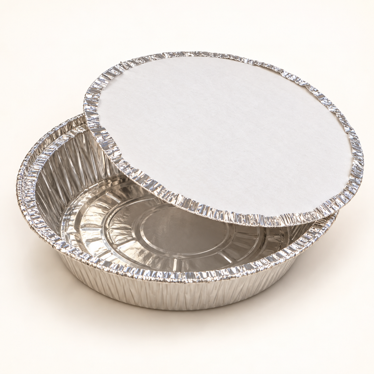 Envase de aluminio R-50 con tapa de cartón