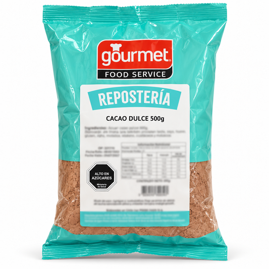Cacao Dulce Gourmet Food Service 500 g sobre fondo blanco