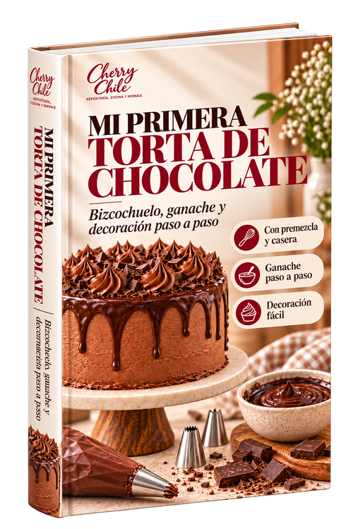 Portada de la guía digital Mi Primera Torta de Chocolate de Cherry Chile