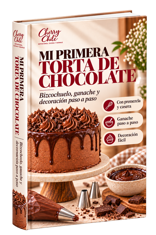 Portada de la guía digital Mi Primera Torta de Chocolate de Cherry Chile