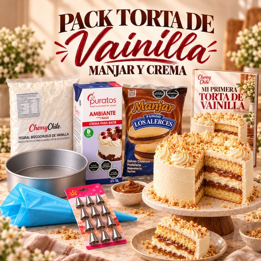 Pack Mi Primera Torta de Vainilla, Manjar y Crema — Portada