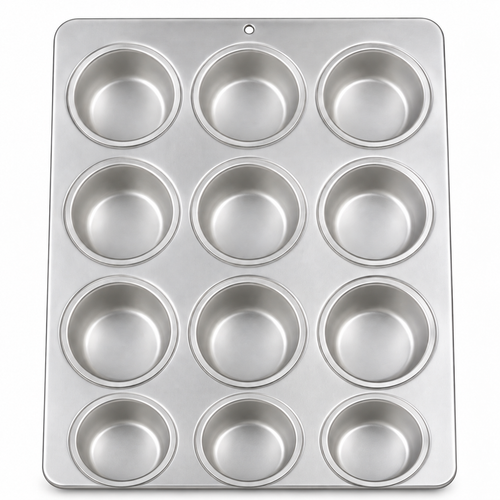 Molde Wilton para Muffins y Cupcakes – 12 Cavidades sobre fondo blanco