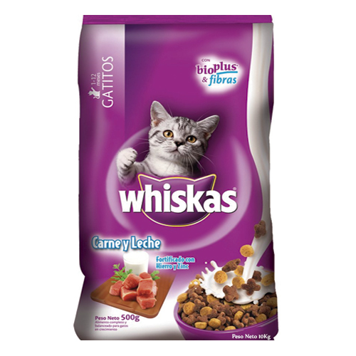 Whiskas Alimento Seco Adultos Sabor Carne 10 Kilos Cherry Chile